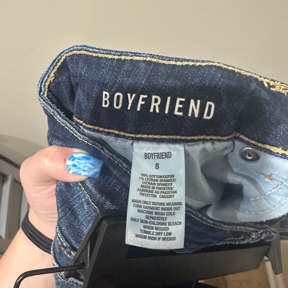 Aeropostale Blue Jean Shorts‎ Frayed Hem - Picture 3 of 4